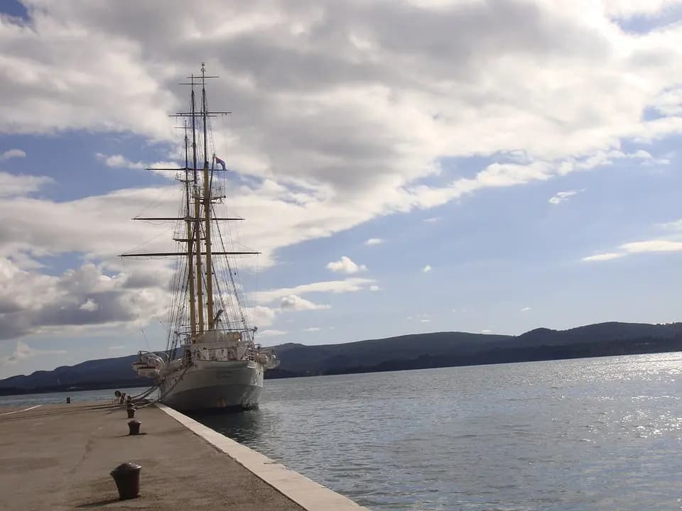 The waterfront at Tivat on Montenegro's Bay of Kotor